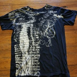 Black affliction t-shirt size small